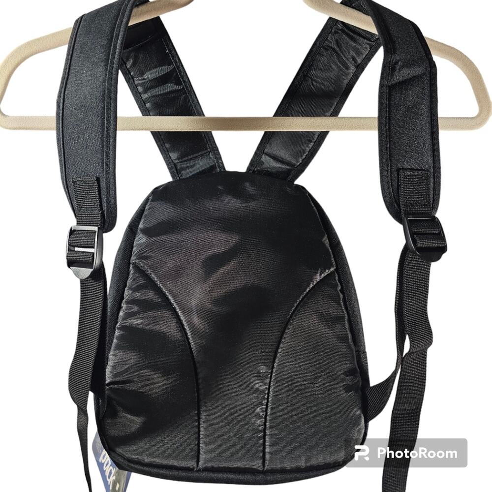 Optimum Black / Blue Day Pack Small Backpack NWT - Picture 5 of 9